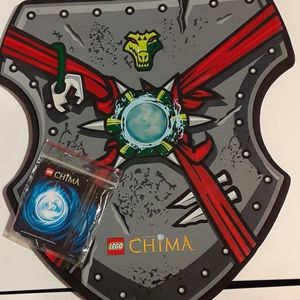 Chima foam shield and China trading cards